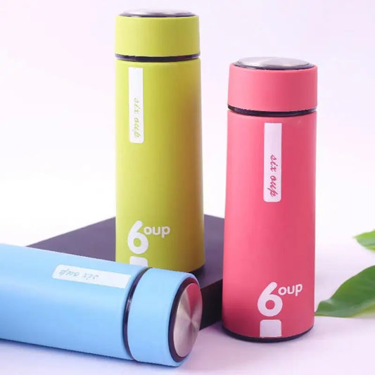 Shangwu 450ml Vacuum Insulated Water Bottle – Hot & Cold Thermos Under Glass Upper Plastic