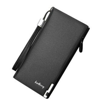 Unisex Long Wallet Purse with Zipper | PU Leather Clutch Bag for Men & Women | Card Holder & Mobile Wallet