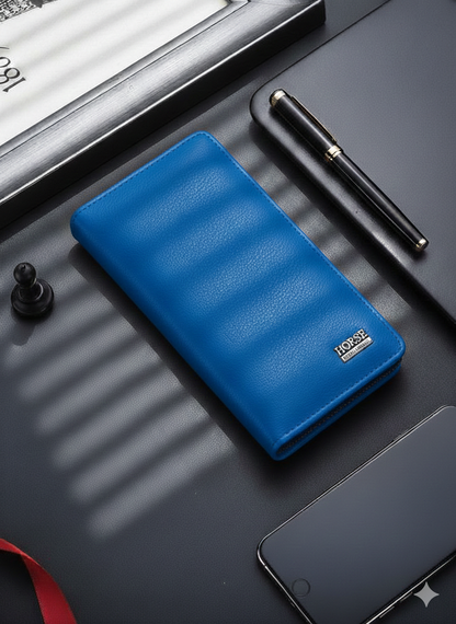 Long Wallet for Men – Premium Zipper Clutch Wallet with Card Holder & Cash Organizer