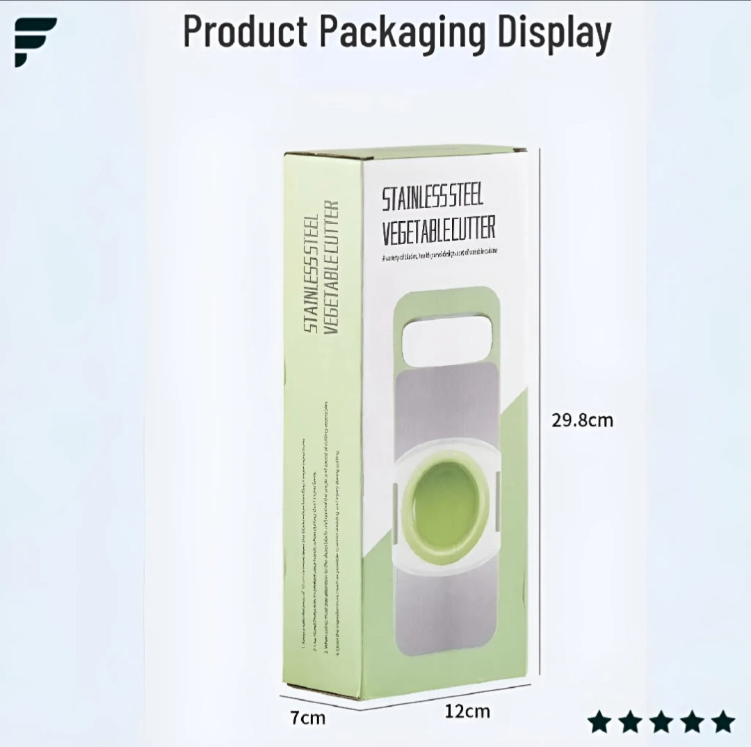 Stainless Steel Vegetable Cutter & Mandoline Slicer with Garlic Crusher | Manual Kitchen Slicer