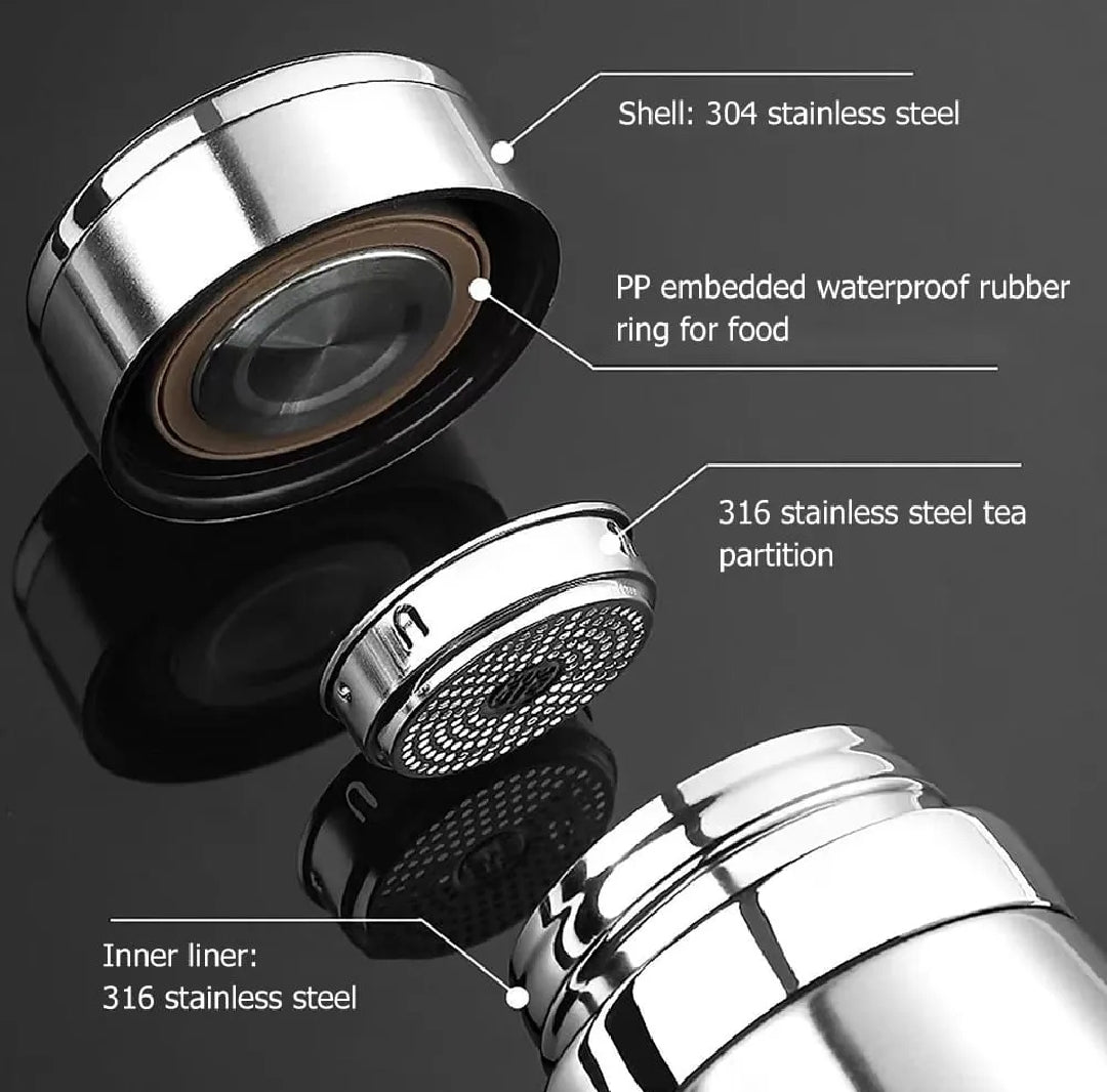 800ml Stainless Steel Water Bottle – Vacuum Insulated Hot & Cold Thermos Flask with Leak-Proof Lid