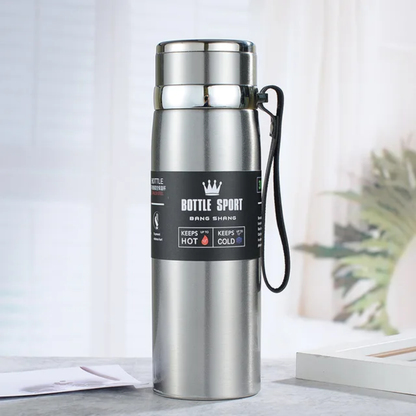 800ml Stainless Steel Water Bottle – Vacuum Insulated Hot & Cold Thermos Flask with Leak-Proof Lid